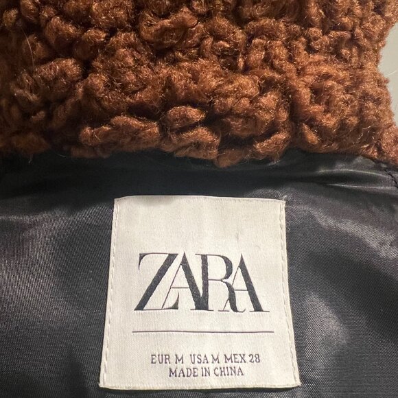 ZARA Teddy Coat – Size M - Picture 4 of 4